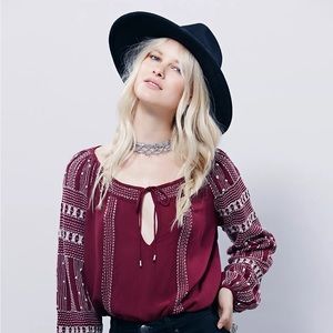 Free People Jess Embellished Top